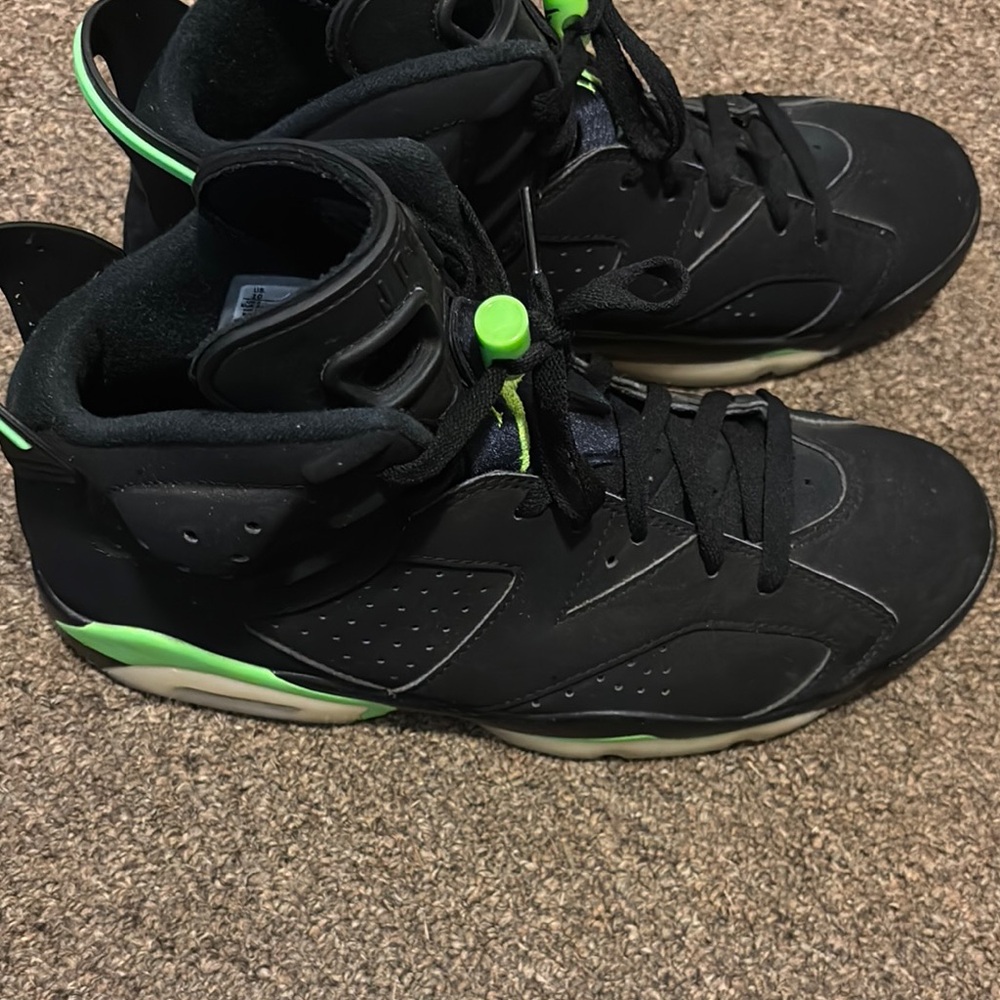 electric green jordan’s 6s